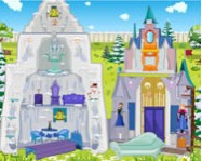 Frozen ice castle doll house jégvarázs játékok