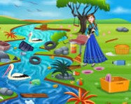 Princess Anna river cleaning jégvarázs játékok